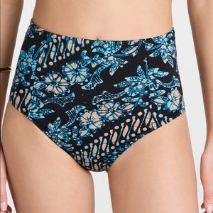 NWT Ulla Johnson Zahara Floral High Waist Bikini Bottom size Small